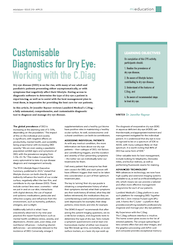 Customisable Diagnostics for Dry Eye: Working with the C.Diag thumb