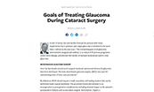 Goals of Treating Glaucoma